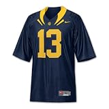 California-Berkeley Golden Bears Number 13 Youth Replica Football Jersey - Navy