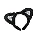 Black Plush Sequin Cat Ears Costume Accessory ~ Halloween Cat Costume Accessories