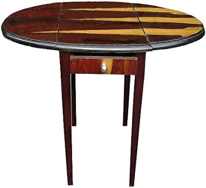 Sultane Antiques Drop Center Table Brazilian Rosewood Art Deco Style 37 X 28 X 30 (W X H X D)