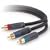 Belkin COMPONENT VIDEO CABLE * 3RCA/3RCA; 3'