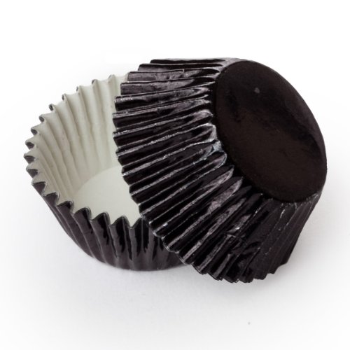 Dress My Cupcake Black Standard Foil Cupcake Liners BULK - 500 Liners - Baking Cups, Cupcake Holders, Liners, Muffin Papers