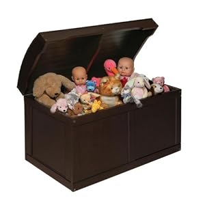 Badger Basket Barrel Top Toy Box, Espresso