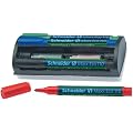 Schneider Whiteboard-Kit, Marker MAXX Eco110, Halterung mit L�sch-Schwamm, Set mit je 4 Marker und Ersatzpatronen (schwarz, rot, blau, gr�n)