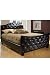 Carnigan Tufted Bed Set King Dark Brown