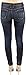 Eunina Women's Plus Size Stretch Skinny Denim Vintage Dark Blue