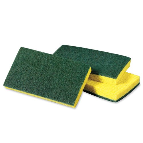 Scotch-Briteâ¢ Medium-Duty Scrubbing Sponge, 3-1/2 x 6-1/4, 10/Pack (MMM74CC)