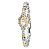 Bulova Women's 98L005 Crystal Accented Mother Of Pearl Dial Watch