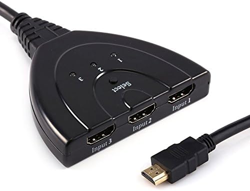 AOKVIE　HD1831 3-Port HDMI Switch with Pigtail Cable