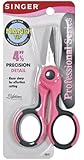 Singer 4-1/2-Inch Professional Series Detail Scissors, nano tip
