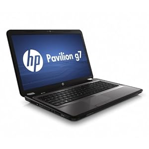 HP g7 Laptop AMD Dual Core A4-3300M 2.5GHz, 4GB, 500GB, 17.3" High Definition+ HP BrightView LED,Webcam, Windows 7 Home Premium 64-bit Charcoal