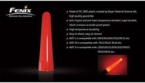 Fenix LED Flashlight AOT-S AOT-M AOT-L Red Traffic Wand