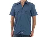 Dickies Men's Short Sleeve Work Shirt Size:2XL Color:Air Force Blue