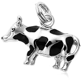 Sterling Silver Cow Charm