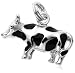 Sterling Silver Cow Charm