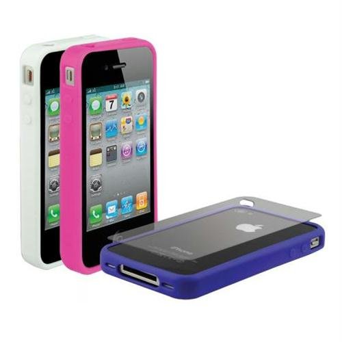 Scosche IP4E3LV bandIT Rubber - Pink/White/Purple