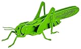 ペーパーパズル 小 バッタ 緑 専用台座付 PP209-02GR