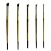 ZEM Brush Natural Hair Deerfoot Stippler Texture Brush Set Sizes 2-4-6-8-10