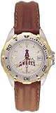 Los Angeles Angels of Anaheim MLB All Star Watch with Leather Band - Women's