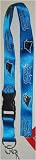 CAROLINA PANTHERS BREAKAWAY VELCRO NYLON LANYARD