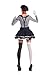 Party King Women's Mesmerizing Mime 7 Piece Costume Set with Hat