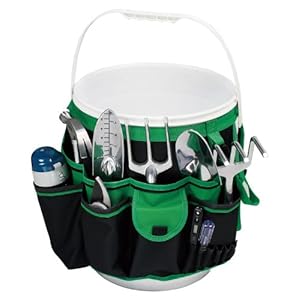 Apollo Precision Tools DT0825 5-Gallon Bucket Garden Tool Organizer, Black/Green Apollo Precision Tools DT0825 5-Gallon Bucket Garden Tool Organizer, Black/Green