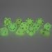GameScience Green Glow 12 Dice Set