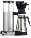 Moccamaster CDGT 10-Cup Coffee Brewer with Thermal Carafe, Polished Silver