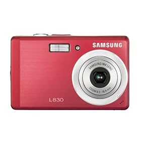 Samsung Digimax L830 8.1MP Digital Camera with 3x Optical Zoom (Red)
