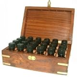 Coffret D Huiles Essentielles : Coffret Bois Sculpté Garni De 24 Huiles Essentielles 10ml - LIVRAISON GRATUITE