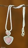 Rhodochrosite necklace, 'Sumptuous'