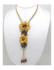 Yellow Flower Cotton Necklace