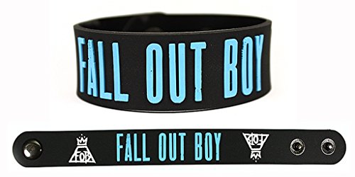 FALL OUT BOY Rubber Bracelet Wristband Save Rock and Roll - Immortals Blue (1 Pc)