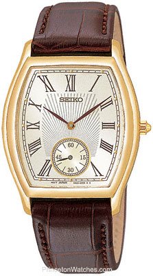 Seiko Men's SRK008 Brown Leather Strap Watch