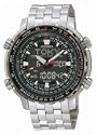 Seiko Men's Analog Digital World Time Flight Chronograph Watch #SNJ017