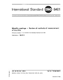 ISO 8401:1986, Metallic coatings - Review of methods of measurement of ductility