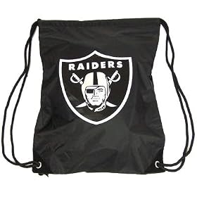 OAKLAND RAIDERS OFFICIAL LOGO NFL BACKPACK BACKSACK
