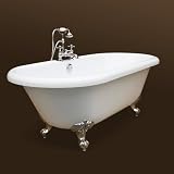 Badewanne freistehend inkl. Armatur 180 x 80 x 64 cm