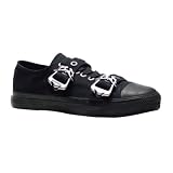Black Canvas Sneakers MENS SIZING Gothic Shoe Buckles