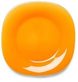 Bormioli Rocco Venezia Dessert Plates, Set of 6, Orange