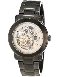 Kenneth Cole New York Womens KC4778 Automatic Skeleton Gunmetal Ion-Plated Analog Bracelet Watch