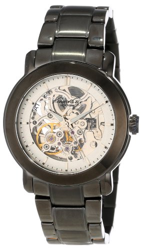 Kenneth Cole New York Women's KC4778 Automatic Skeleton Gunmetal Ion-Plated Analog Bracelet Watch