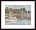 All Products : Bridge at Argenteuil by Claude Monet 7.50X9.88 Framed with Black Wood Frame