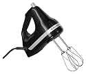 Factory Reconditioned KitchenAid RRKHM7OB 7-Speed Artisan Hand Mixer, Onyx Black