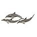 ID 0291 Pod of Dolphin Patch Porpoise Mammal Embroidered Iron On Badge Applique