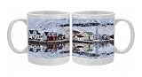 Panoramic view of Seydisfjordur and surrounding mountains, East Fjords, Photo Mugs