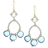 green jade drop earrings Diane Yang Sapphire Quartz