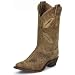 Women's JUSTIN BOOTS Cowboy Boots Distressed Tan Puma Leather BRL107