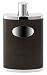 Herbertz Taschenflasche, Edelstahl, Leder, 260 ml, mit Becher