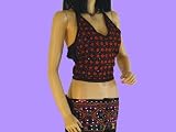 GYPSY EMBROIDERED BANJARA CHOLI TOP WOMEN TROUSER PANTS