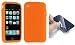 Apparel : PCMICROSTORE Brand 1mm Premium Thick Orange Silicone Skin Case Cover with LCD Screen Shield ALL for Apple iPhone 4gb 8gb 16gb 1st Generation ONLY (iPhone NOT included)